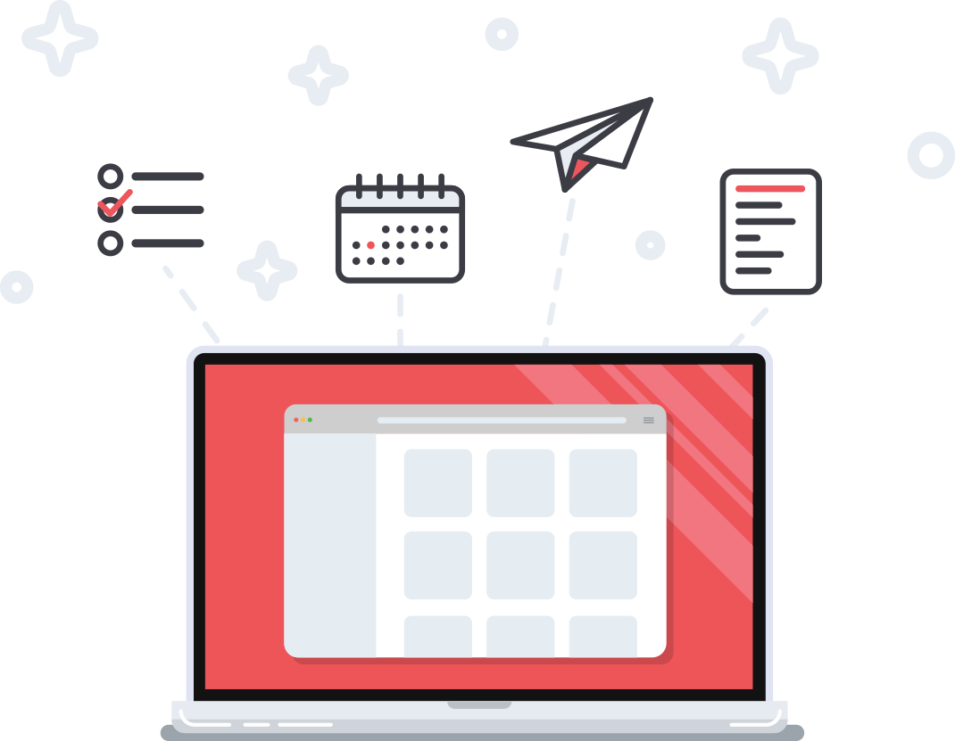 Hector’s illustrated project workspace